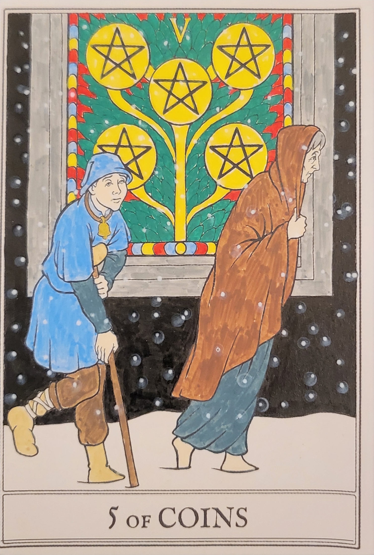 The Five of Pentacles